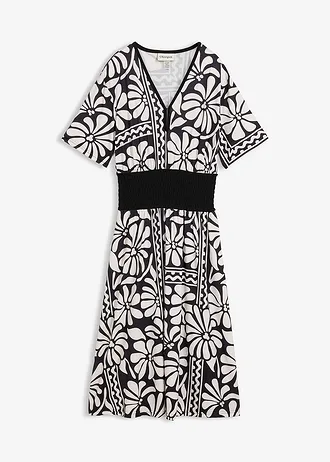 Rochie midi cu decolteu adânc