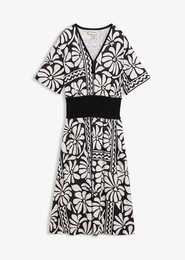 Rochie midi cu decolteu adânc