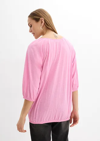 Shirtblouse van biologisch katoen, Kleur: roze