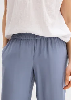 Pantaloni Culotte din amestec moale de viscoză • albastru fumuriu • magazin bonprix