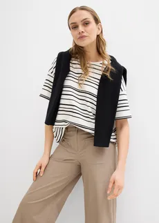 Džíny s pohodlným pasem, Wide Leg, High Waist • hnědošedá • bonprix obchod