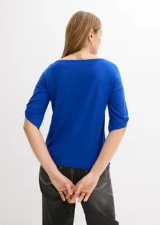 Póló csónak nyakkivágással • kobaltkék • bonprix áruház