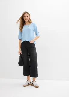 T-shirt à encolure bateau • bleu clair • Boutique bonprix