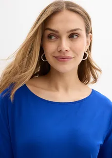 T-shirt z dekoltem w łódkę • kobaltowy • sklep bonprix