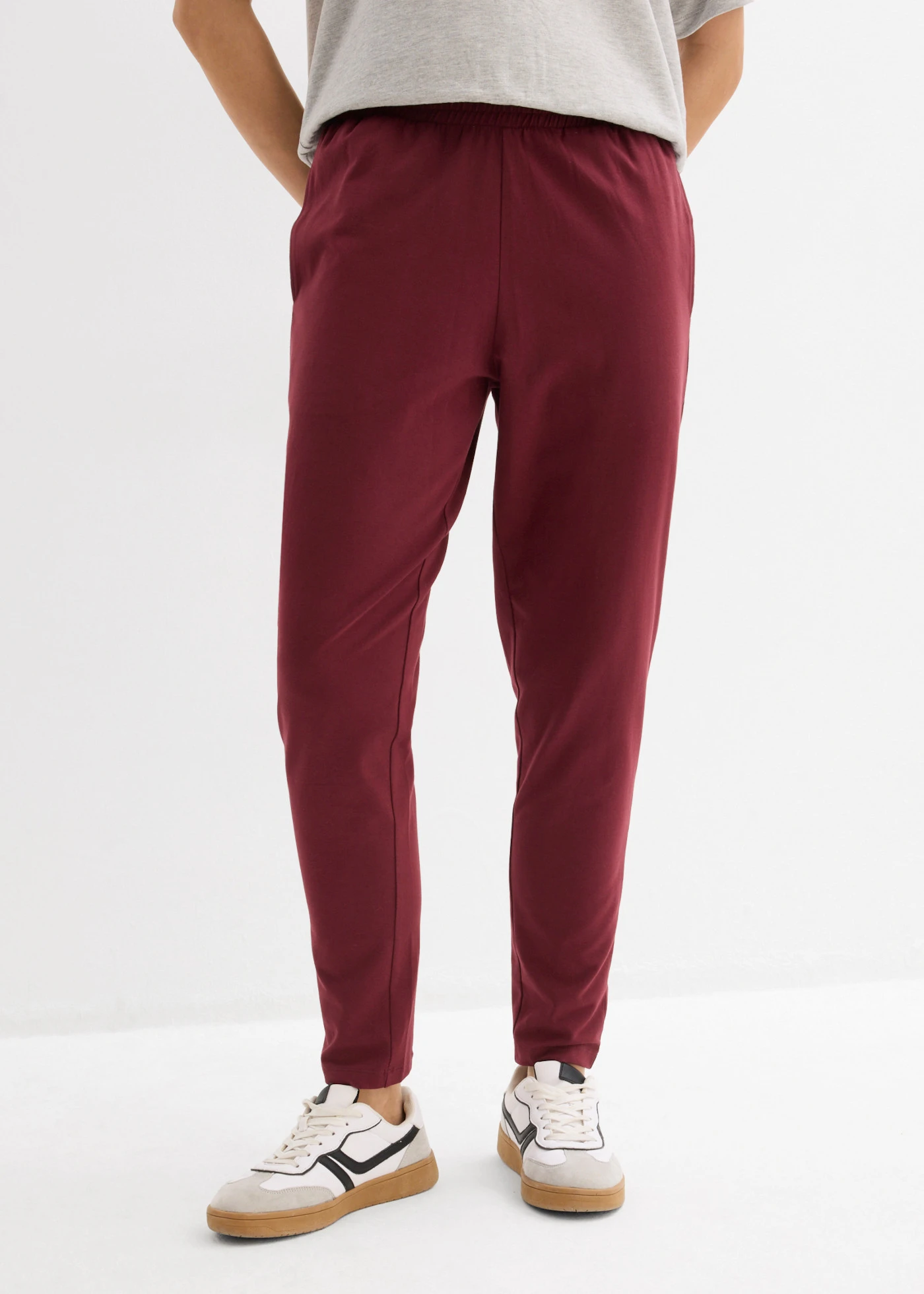 Pantalon en jersey coton • rouge érable • Boutique bonprix
