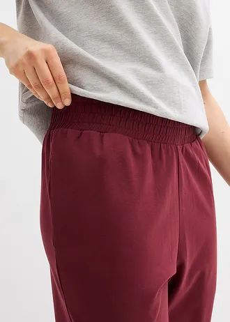 Pantaloni de jerse din amestec de bumbac • roșu arțar • magazin bonprix