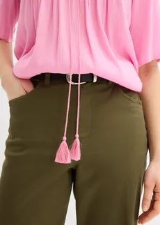 Crinkle tuniek van zachte viscose • roze gebloemd • bonprix online shop