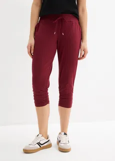 Jersey broek van een katoenmix, Kleur: esdoornrood