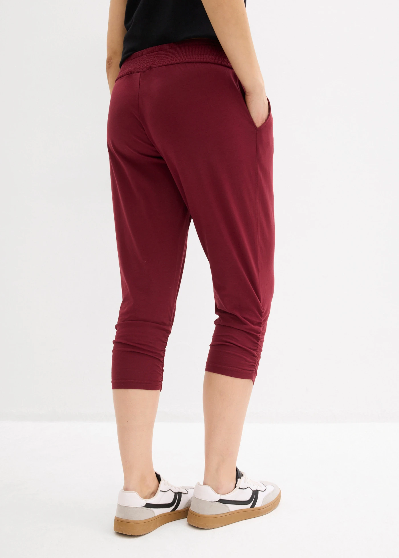Jersey broek van een katoenmix • esdoornrood • bonprix online shop