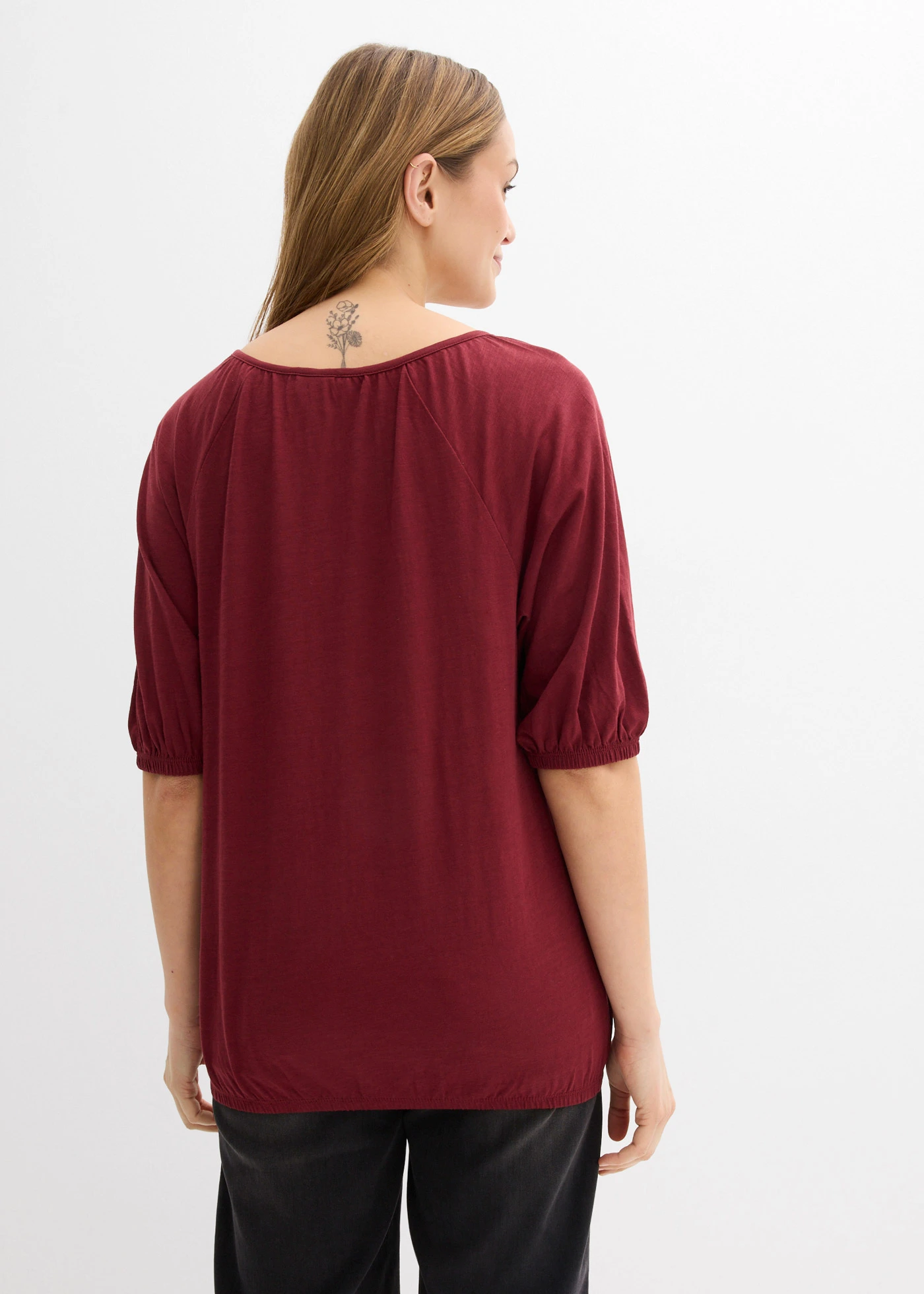 Shirt van puur biologisch katoen • robijnrood • bonprix online shop