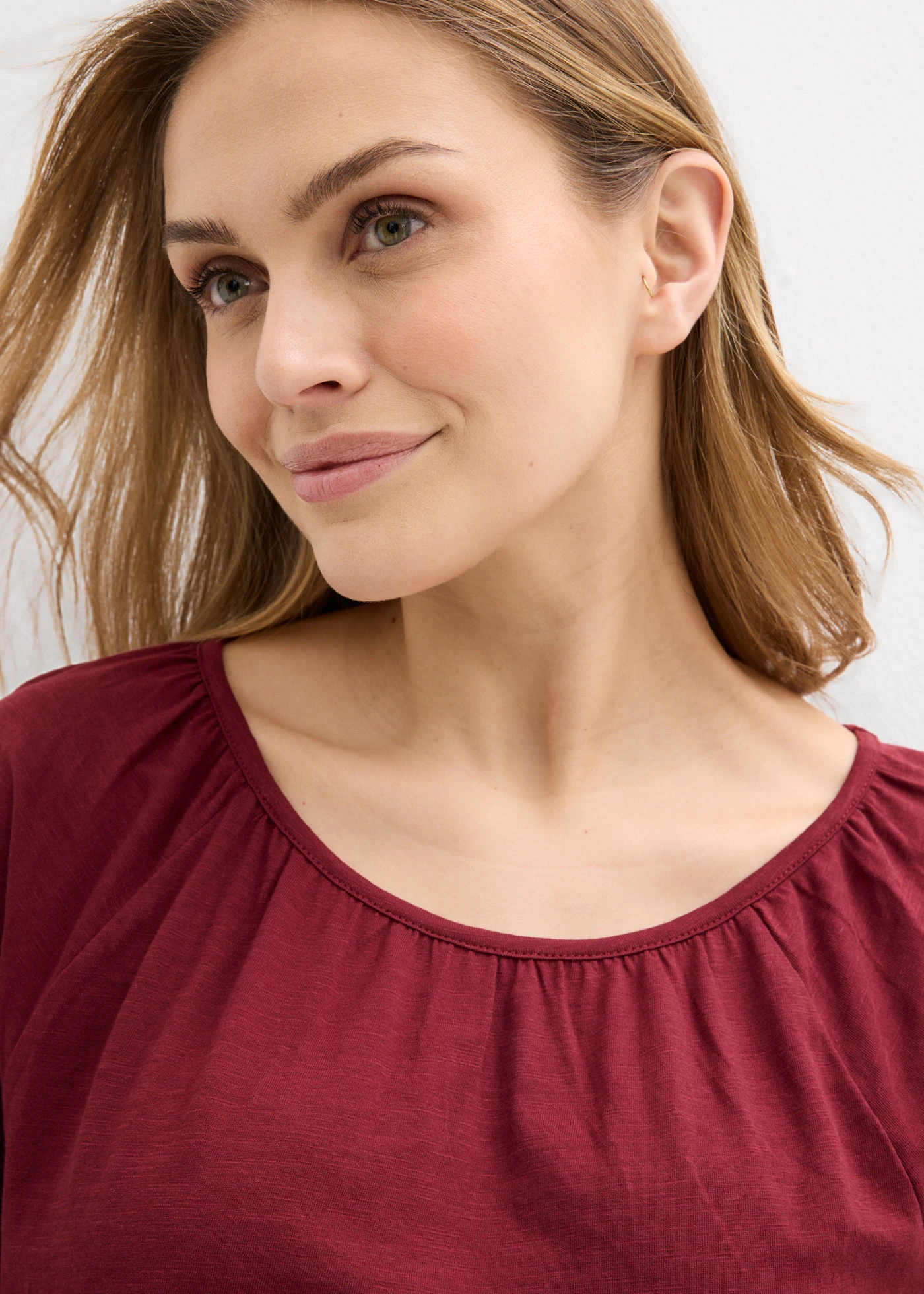 Shirt van puur biologisch katoen • robijnrood • bonprix online shop