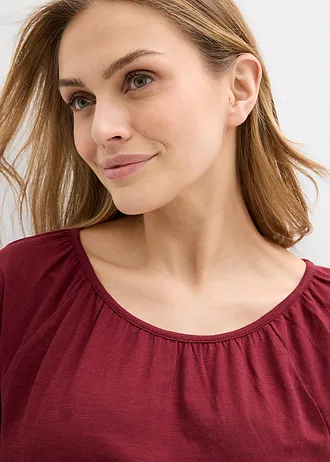 Shirt van puur biologisch katoen • robijnrood • bonprix online shop