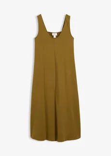 Rochie din jerse din bumbac organic 100% • verde-natur • magazin bonprix
