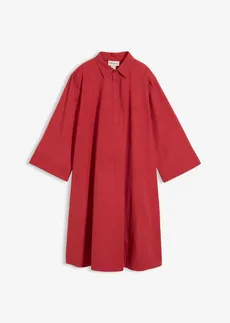 Blousejurk van biologisch katoen, Kleur: kersenrood