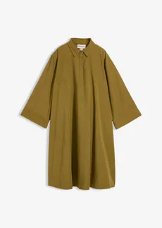 Robe-chemise 100% coton • vert nature • Boutique bonprix