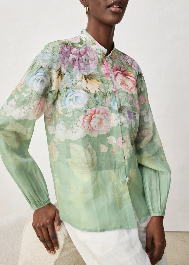 Tuniek • lichtgroen gebloemd • product-page.page-title-suffix