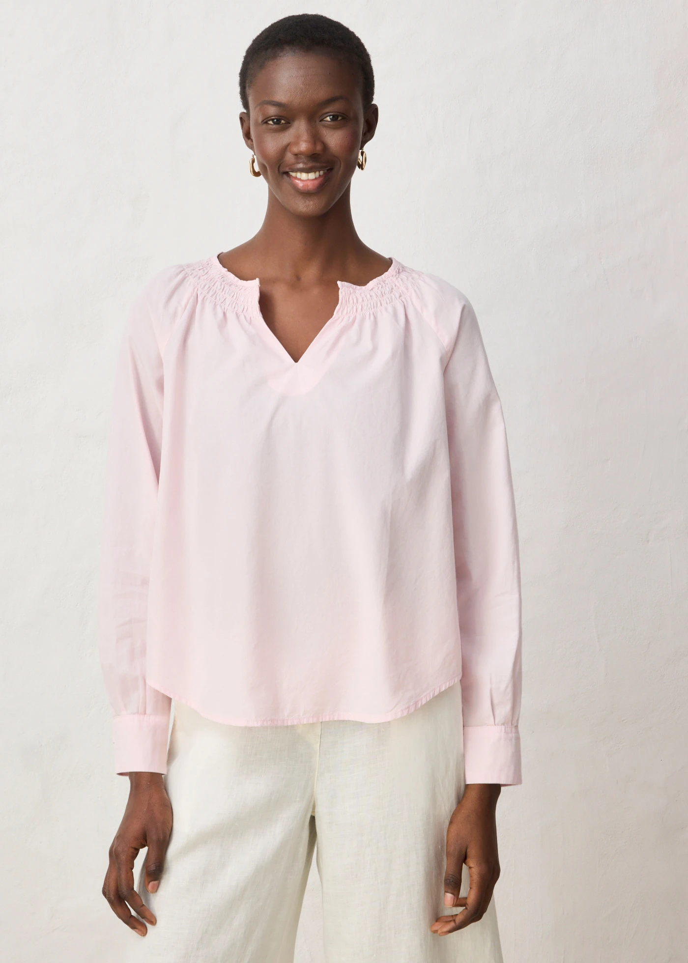 Tuniek met zijde • lichtroze • bonprix online shop