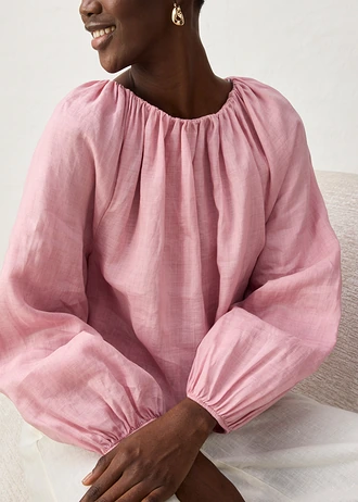 Tuniek van ramie • asroze • bonprix online shop