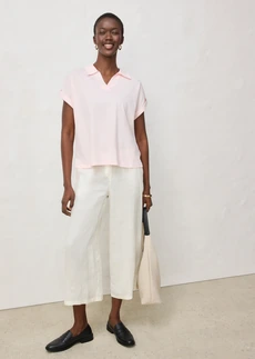 Polo large, Couleur: rose clair