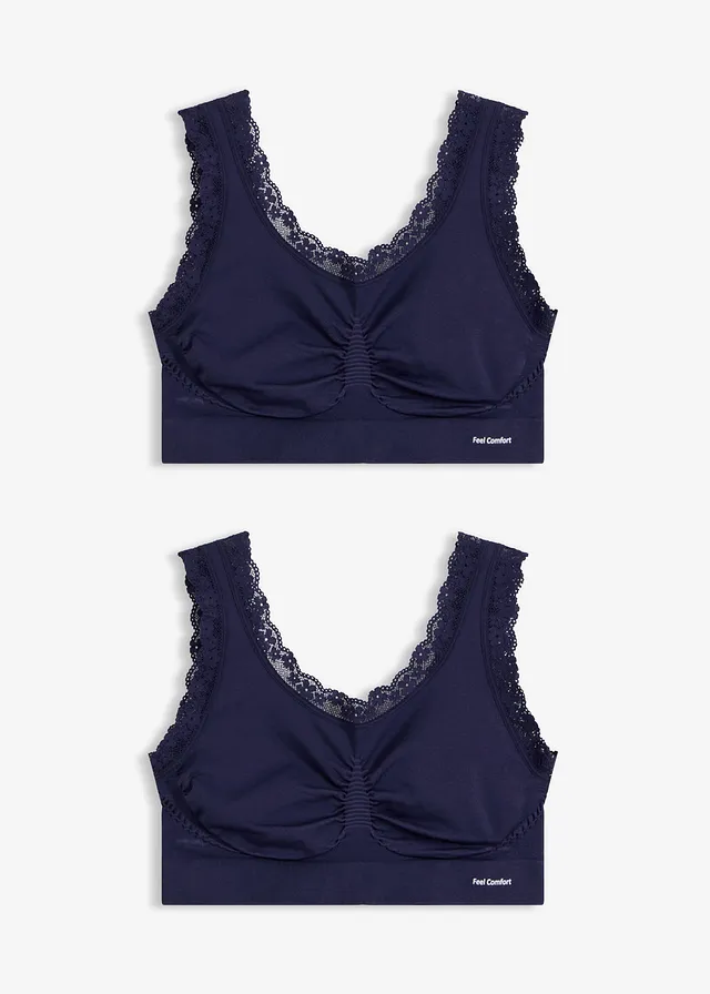 Lot de 2 brassières sans coutures Feel Comfort