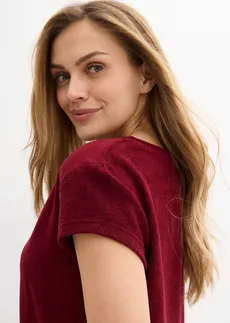 Robe en jersey éponge • rouge rubis • Boutique bonprix