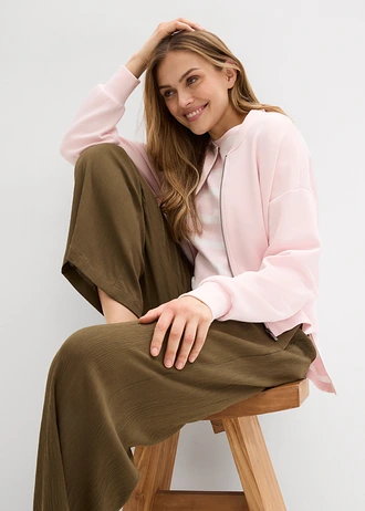 Pantaloni palazzo din viscoză 100% • oliv închis • magazin bonprix