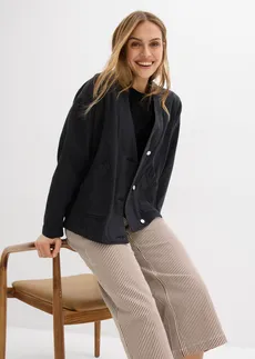 Pantalon en twill à taille élastiquée • marron-écru rayé • Boutique bonprix