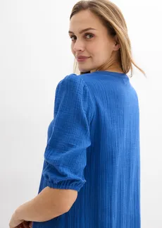 Robe en gaze de coton • bleu arctique • Boutique bonprix