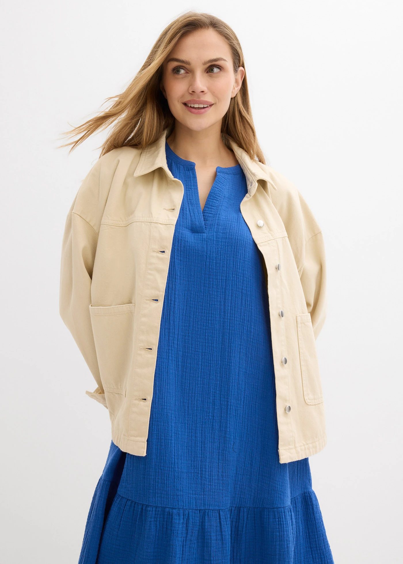 Rochie din muselină • albastru arctic • magazin bonprix