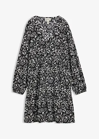 Robe-tunique en crêpe léger