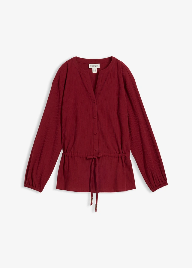 Blouse à effet froissé