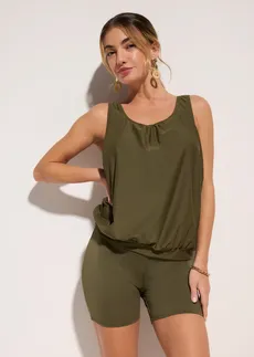 Haut de tankini oversize, coupe ballon • olive foncé • Boutique bonprix