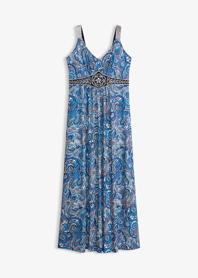 Robe longue avec applications