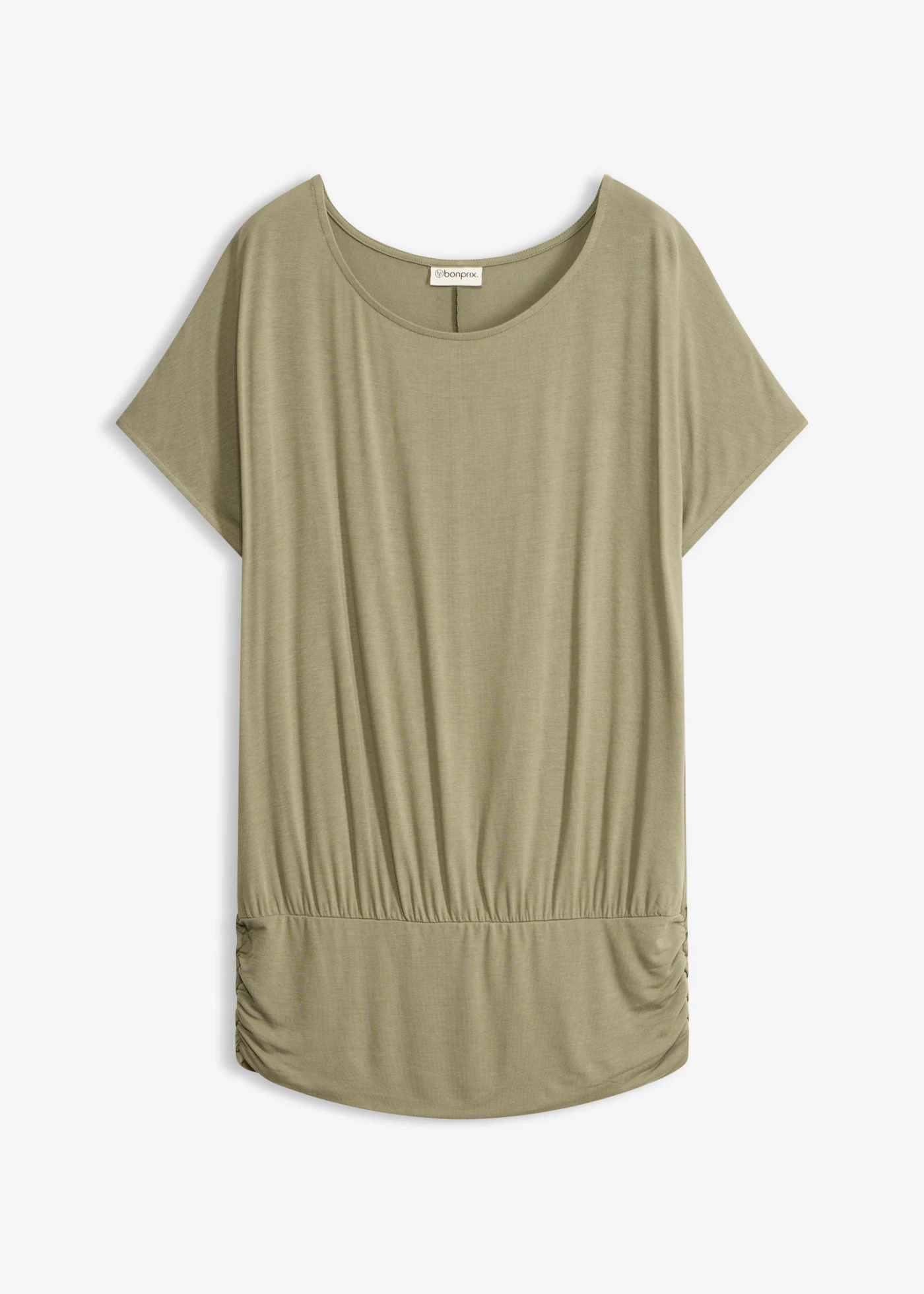 T-shirt doux en viscose extensible • olive • Boutique bonprix