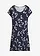 Robe en jersey viscose, Couleur: bleu foncé floral