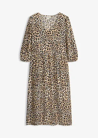 Robe-tunique fluide en viscose majoritaire