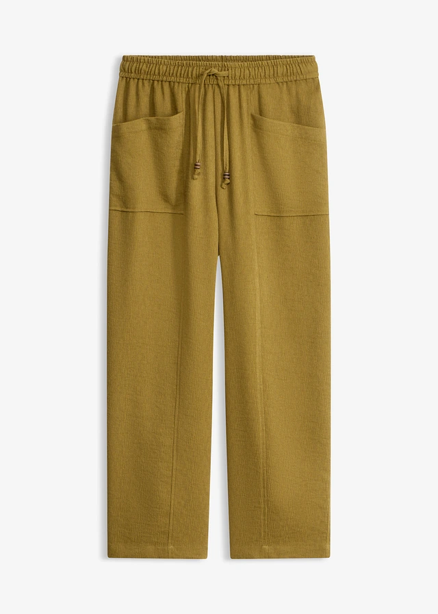 Losse broek van een gestructureerde viscosemix