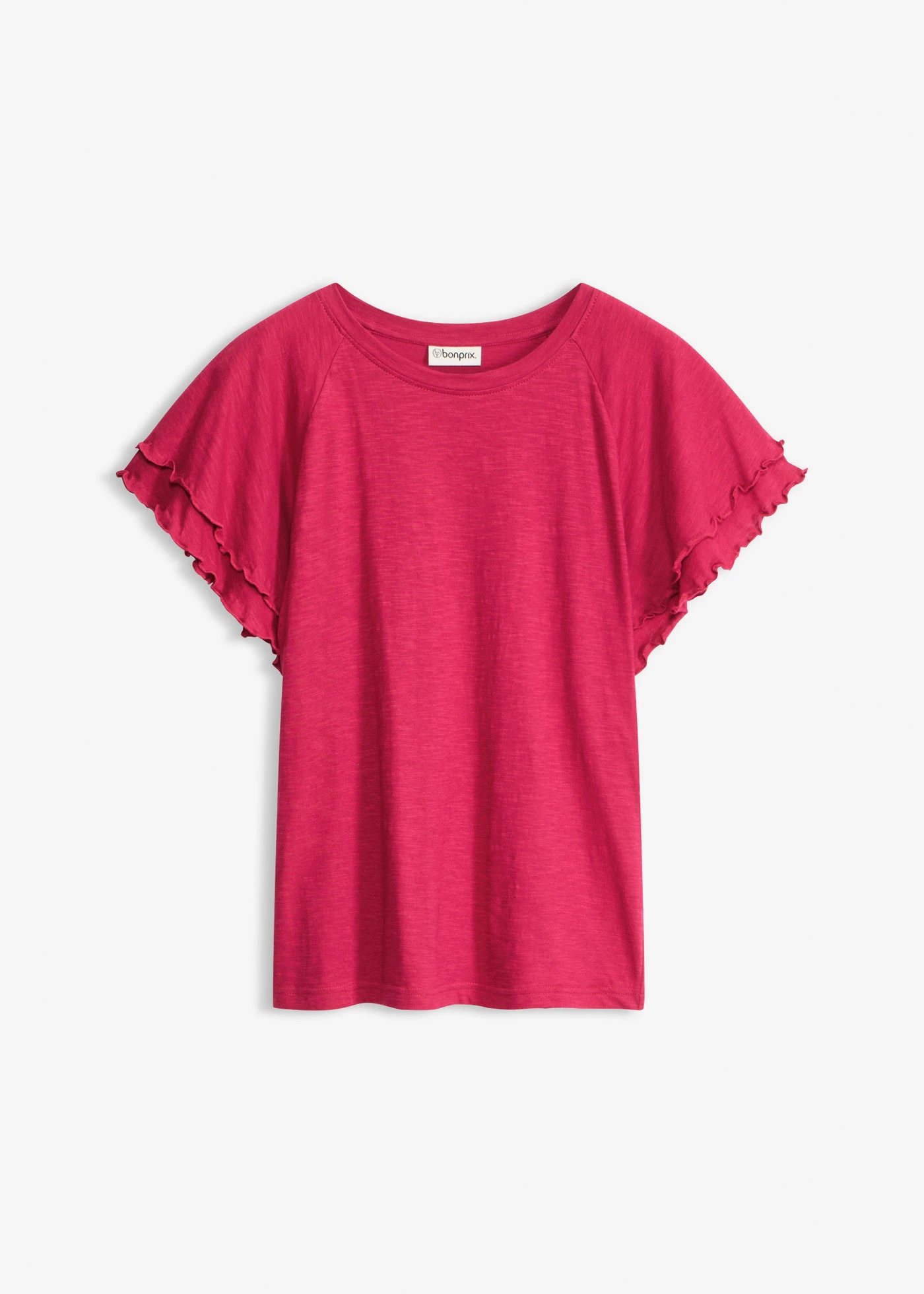 T-shirt à manches fantaisie • magenta • Boutique bonprix