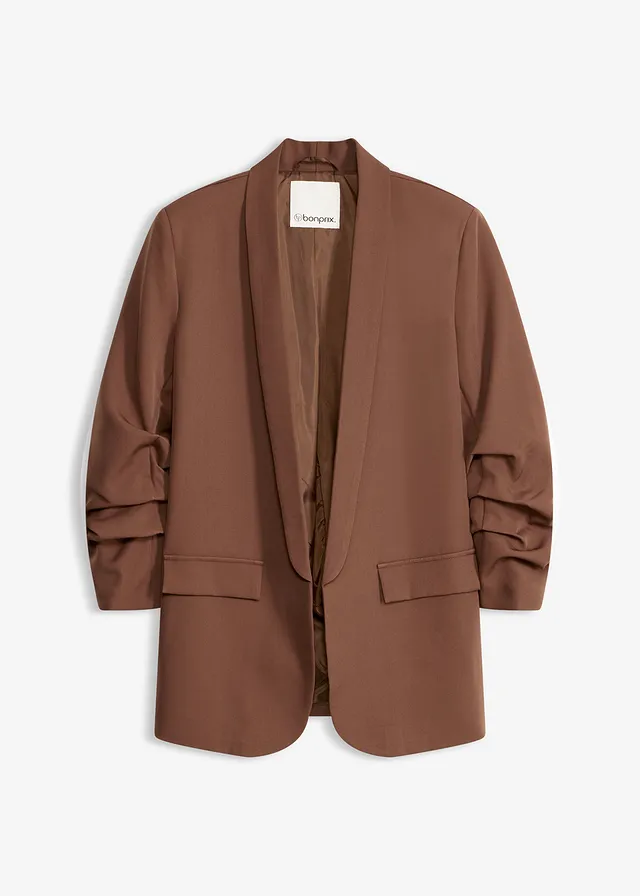 Blejzer s riasením • hnedá • obchod bonprix
