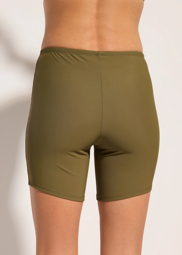 Cycliste de bain sculptant, maintien léger, Couleur: olive foncé