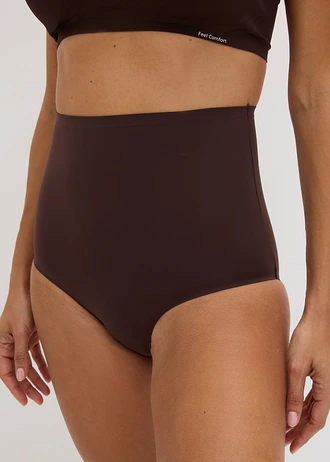 Chilot panty cu efect shape mediu (set/3 buc.) • maro închis+bej nisipiu+negru • magazin bonprix