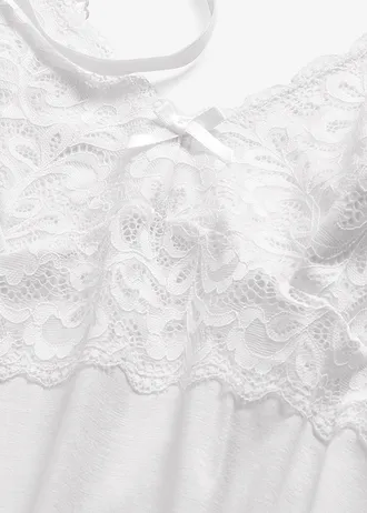 Nuisette douce en viscose majoritaire • blanc • Boutique bonprix