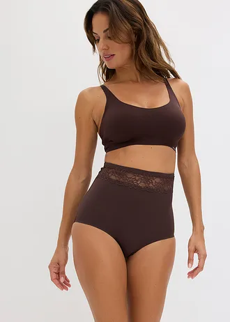 Sutien Feel Comfort Lasercut căptușit, fără armătură cu jelly glue • maro închis • magazin bonprix