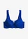 Soutien-gorge à coques, détail doré, Couleur: bleu cobalt