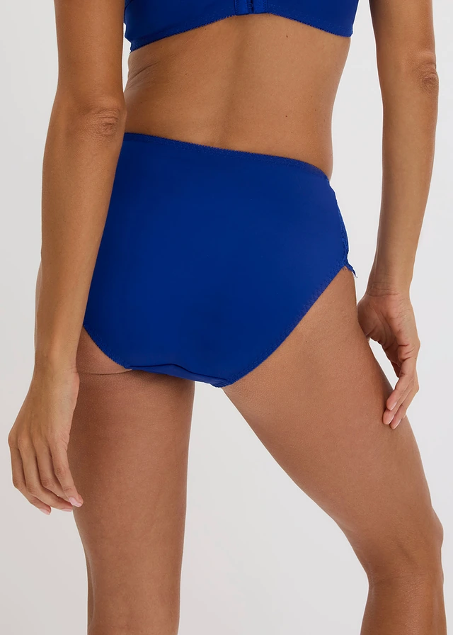 Slip maxi avec dentelle, Couleur: bleu cobalt