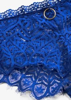 Shorty string avec dentelle orientale • bleu cobalt • Boutique bonprix