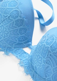 Soutien-gorge à coques et dentelle orientale • bleu layette • Boutique bonprix