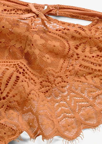 Kalhotky string s jemnou krajkou • měděná • bonprix obchod