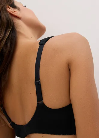 Podprsenka minimizer bez kostíc, s bio bavlnou (2 ks) • 2x čierna • obchod bonprix