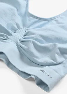 Bezešvý podprsenkový top Feel Comfort (2 ks v balení) • 2x světle modrá • bonprix obchod